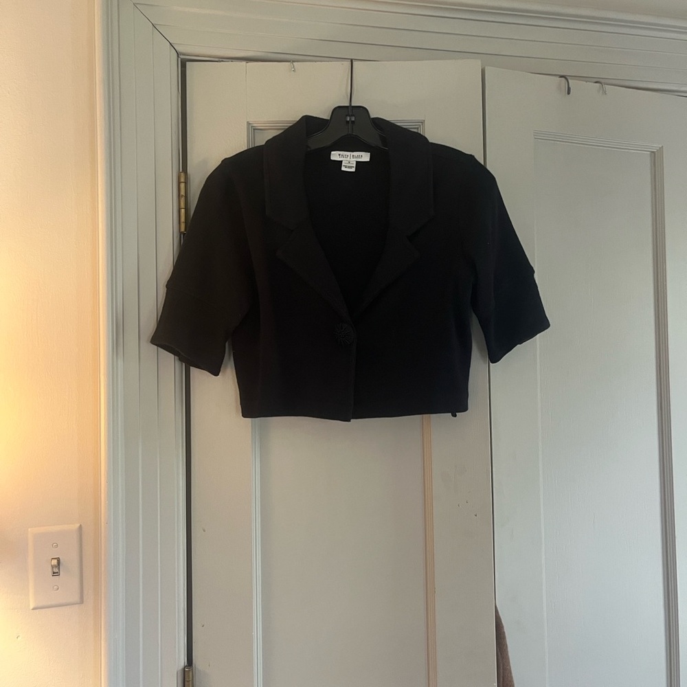 White House Black Market Elegant Navy Bolero jacket